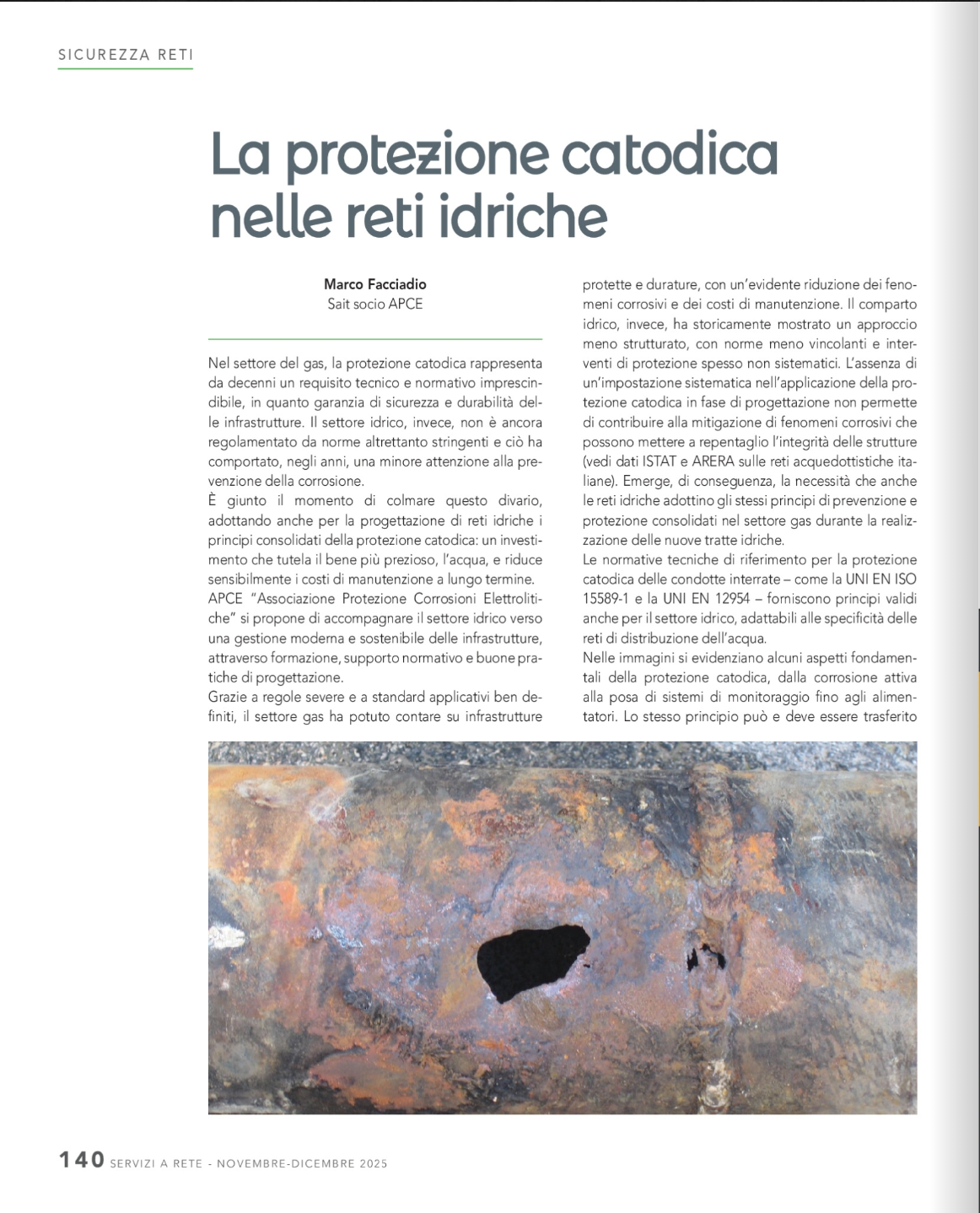 Protezione catodica nelle reti idriche - pagina 1