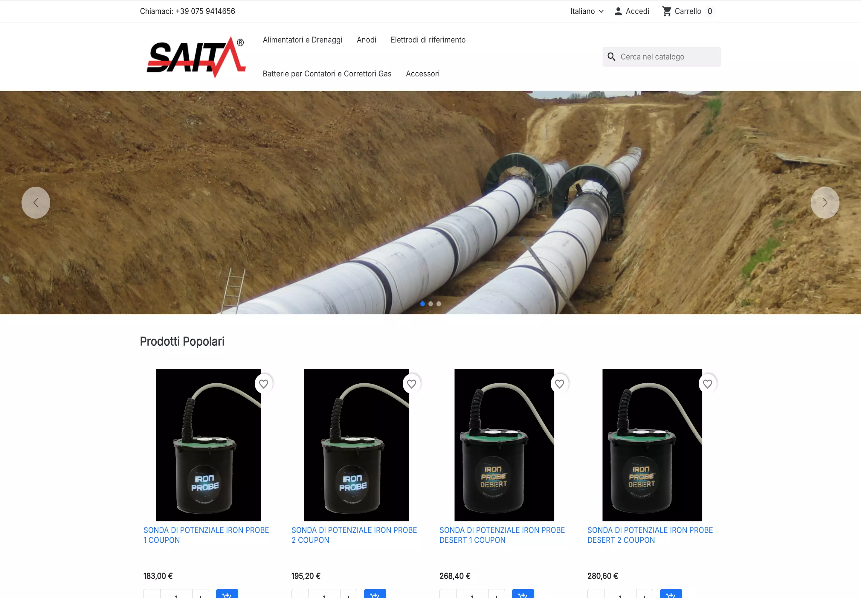 Online il nuovo Shop SAIT